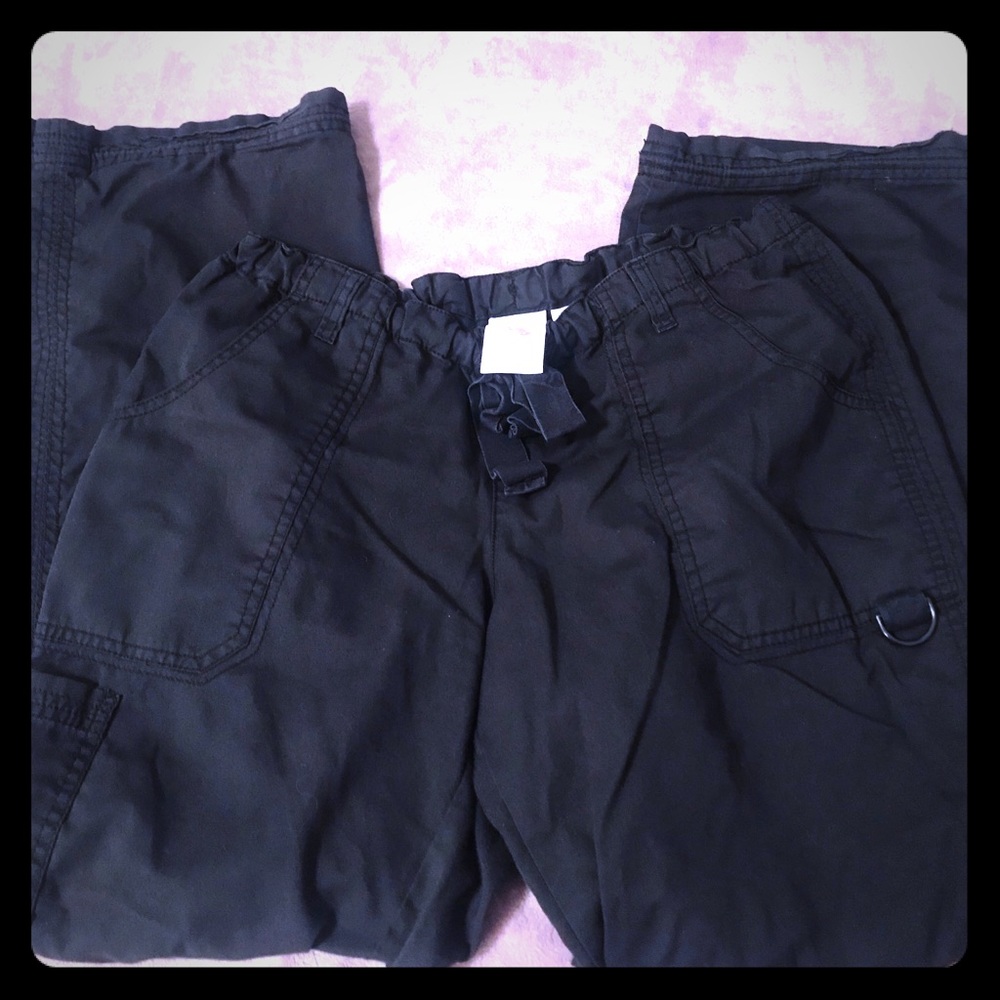 BLACK KOI SCRUB BOTTOMS BLACK SZ MEDIUM